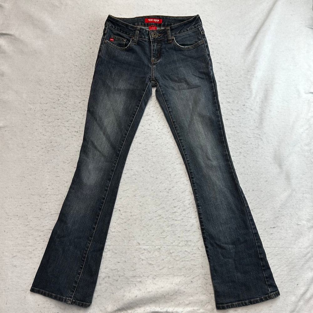 Yes! Miss Jeans Flare Jeans Womens 24 Blue Low Rise Stretch Denim